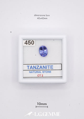 Tanzanite 2,00 carati Ovale gemma preziosa