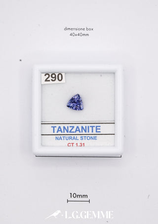 Tanzanite 1,31 carati Trillion gemma preziosa