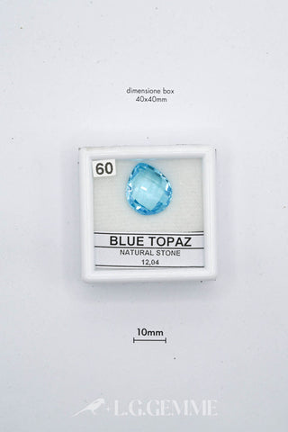 topazio 12.04ct blu goccia