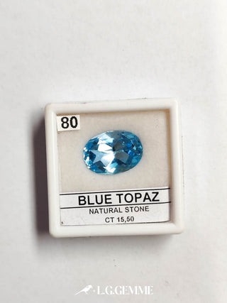 topazio 15.50ct blu ovale