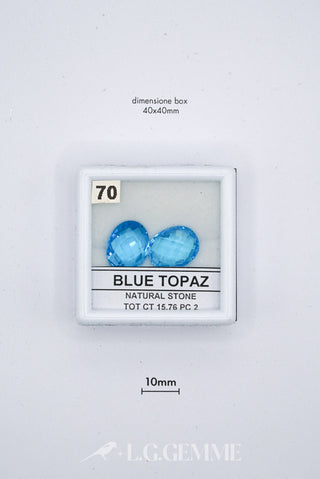 topazio 15.76ct blu ovale