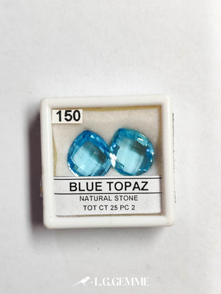 topazio 25.00ct blu ovale