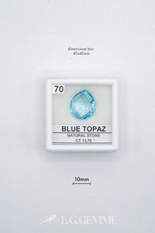 topazio 13.78ct blu pera