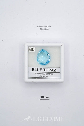topazio 14.12ct blu pera