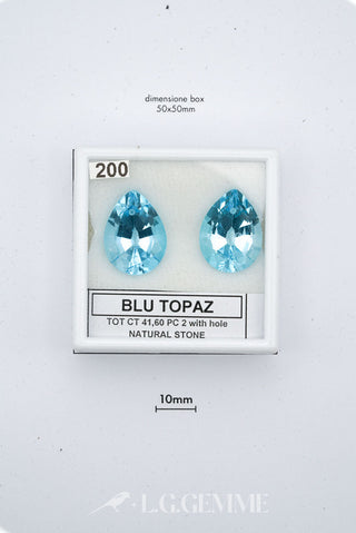 topazio 41.60ct blu pera