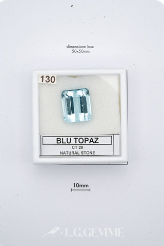 topazio 28.00ct blu rettangolare