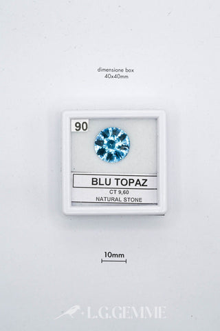 topazio 9.60ct blu ovale