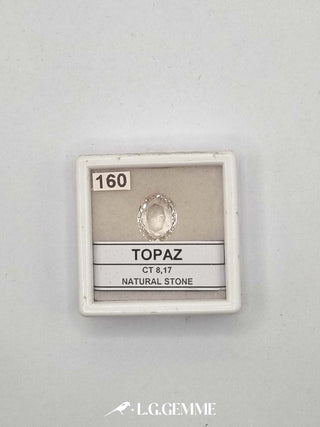 topazio 8.17ct trasparente ovale