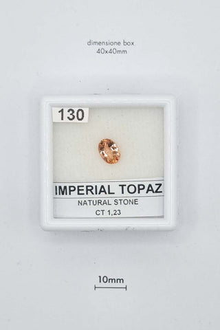 Topazio Imperiale 1,23 carati Ovale gemma preziosa