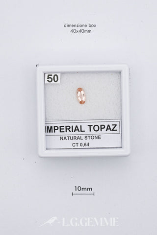 Topazio Imperiale 0,64 carati Ovale gemma preziosa