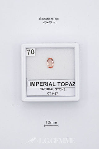 Topazio Imperiale 0,67 carati Ovale gemma preziosa