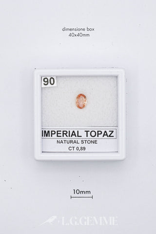 Topazio Imperiale 0,89 carati Ovale gemma preziosa