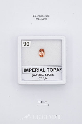 Topazio Imperiale 0,94 carati Ovale gemma preziosa