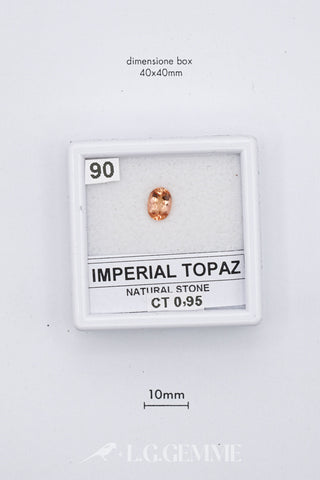 Topazio Imperiale 0,95 carati Ovale gemma preziosa
