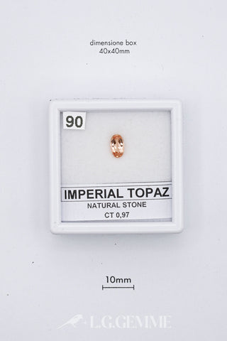 Topazio Imperiale 0,97 carati Ovale gemma preziosa