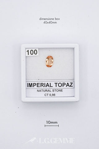 Topazio Imperiale 0,98 carati Ovale gemma preziosa