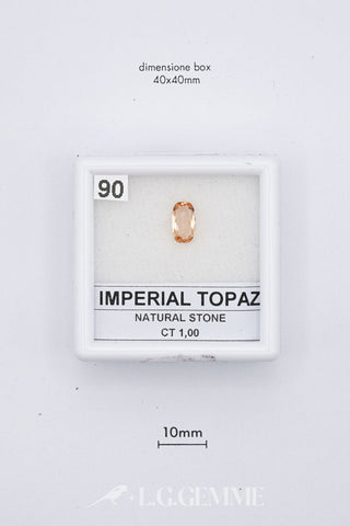 Topazio Imperiale 1,00 carati Ovale gemma preziosa