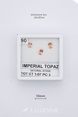 Topazio Imperiale 1,07 carati Ovale gemma preziosa