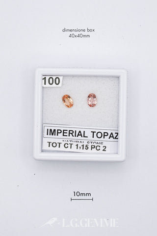 Topazio Imperiale 1,15 carati Ovale gemma preziosa