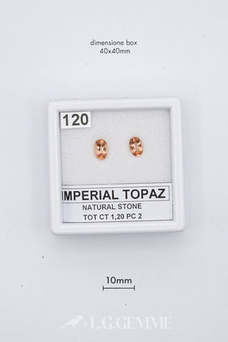Topazio Imperiale 1,20 carati Ovale gemma preziosa