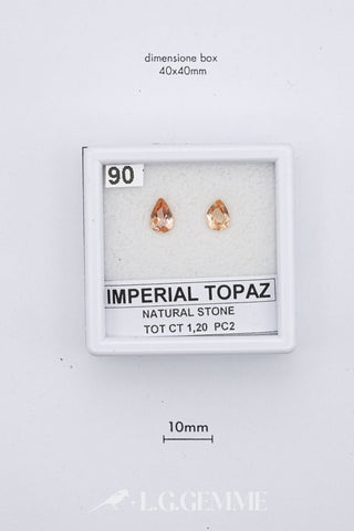 Topazio Imperiale 1,20 carati Pera gemma preziosa