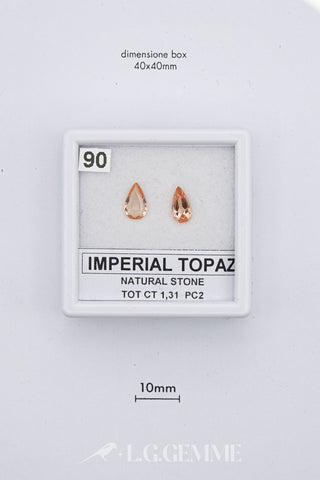 Topazio Imperiale 1,31 carati Pera gemma preziosa