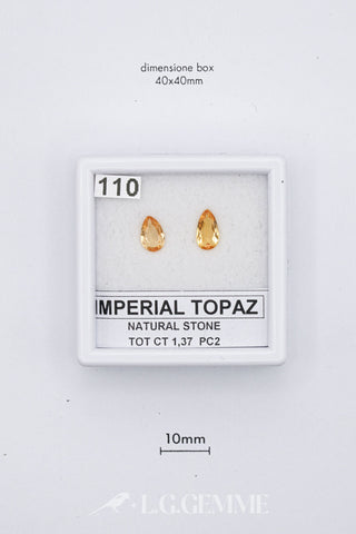Topazio Imperiale 1,37 carati Pera gemma preziosa