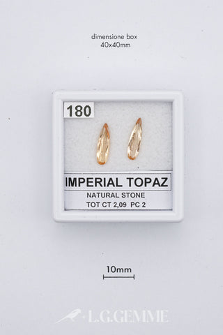 Topazio Imperiale 2,09 carati Pera gemma preziosa