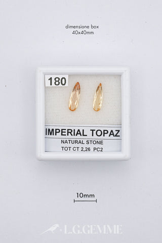 Topazio Imperiale 2,26 carati Pera gemma preziosa