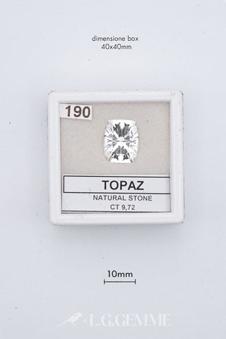 Topazio 9,72 carati Cuscino gemma preziosa