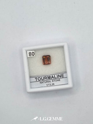 tormalina 2.26ct arancione rettangolare