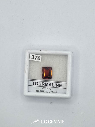 tormalina 3.70ct arancione rettangolare