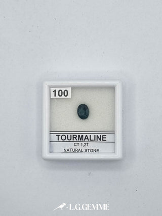 tormalina 1.27ct blu ovale