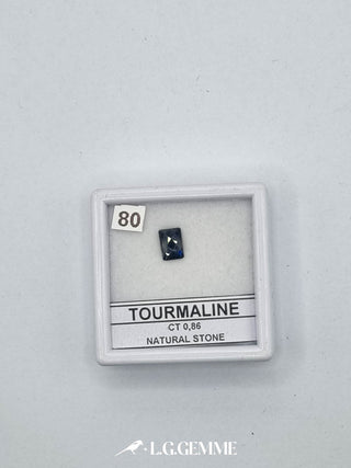 tormalina 0.86ct blu rettangolare