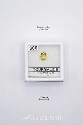 tormalina 1.27ct giallo ovale
