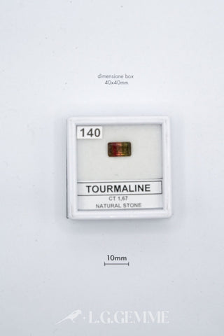 tormalina 1.67ct multicolore rettangolare