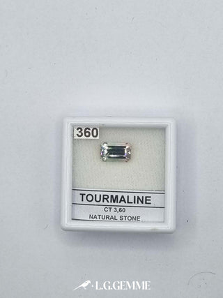 tormalina 3.60ct multicolore rettangolare