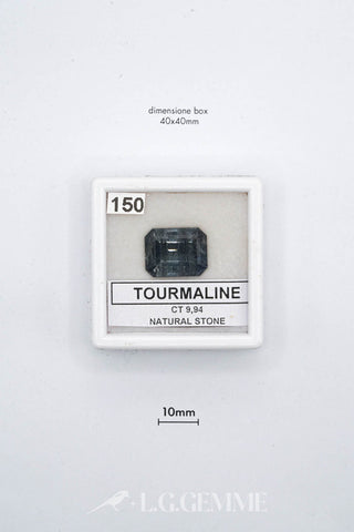tormalina 9.94ct trasparente rettangolare