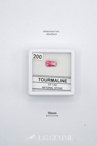 tormalina 1.52ct rosa rettangolare