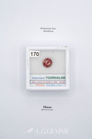tormalina 1.00ct rosa esagonale