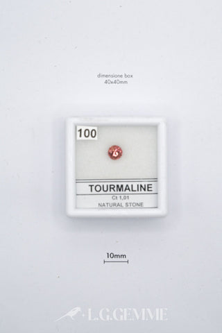 tormalina 1.01ct rosa esagonale