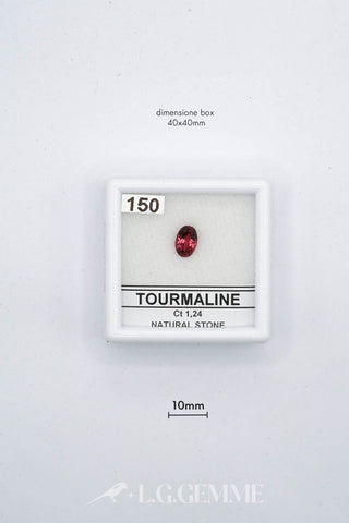 tormalina 1.24ct rosso ovale