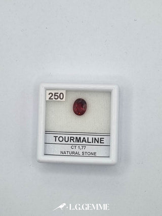 tormalina 1.77ct rosso ovale