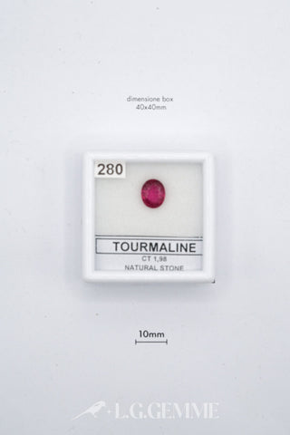 tormalina 1.98ct rosso ovale