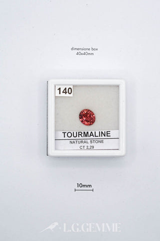 tormalina 2.29ct rosso ovale