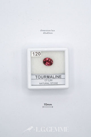 tormalina 2.50ct rosso ovale