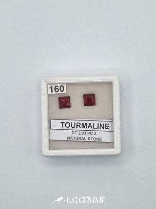 tormalina 2.83ct rosso quadrato