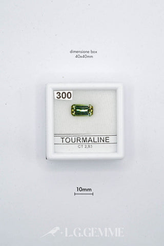 tormalina 2.93ct verde quadrato