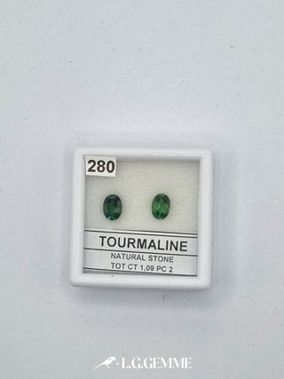 tormalina 1.09ct verde ovale