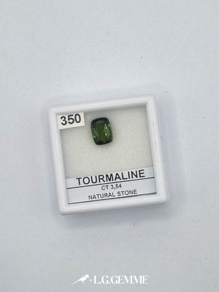 tormalina 3.54ct verde rettangolare